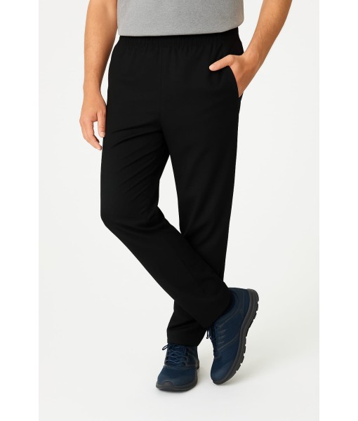 Calça Tactel Elastano Forrada Masculino Forro Butu Biru Preto